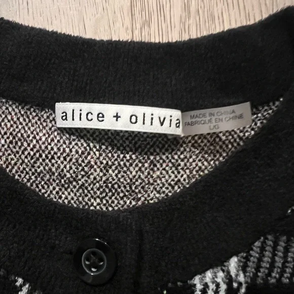 Alice + Olivia Freedom Checked Jacquard-knit Sweater - Picture 7 of 8